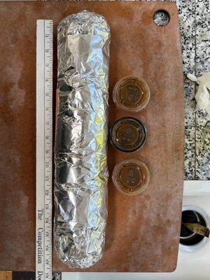 17" of burrito