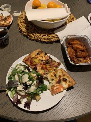 Garden Salad South Pizza Weather Vane Pizza Wings