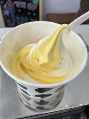 Yummmmmm!  Mango and Plain Tart Swirl