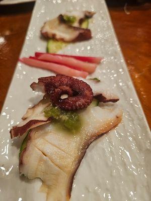 Octopus sashimi