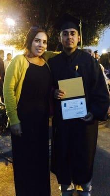 Graduation Day at Cerritos College. My Andrew and I !!