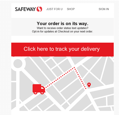 Then they give false hope saying your delivery is on its way.