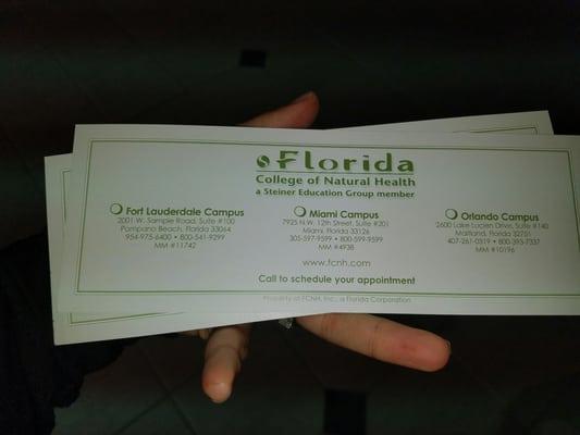 Gift certificates