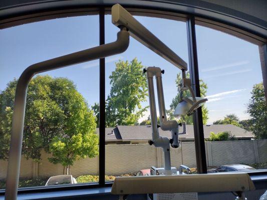 view from the dental patient chair