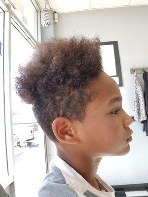 Sometimes there's a lil wait, but worth it. Had to comb out his curls to get top cut down.