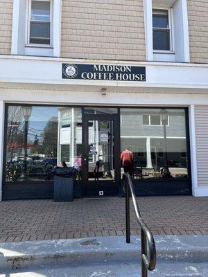 Entrance to the coffee shop.