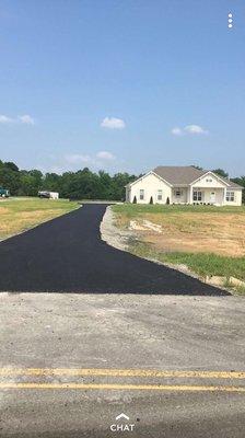 Asphalt driveway