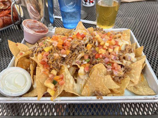 Pulled pork nachos