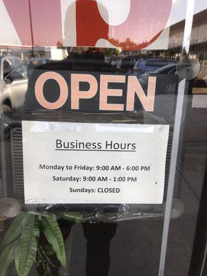 Business hours