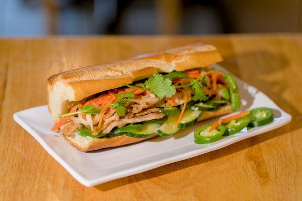 Grilled Chicken Banh Mi (Vietnamese Sandwich)