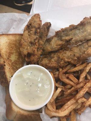 Steak finger basket! Homemade steak fingers!