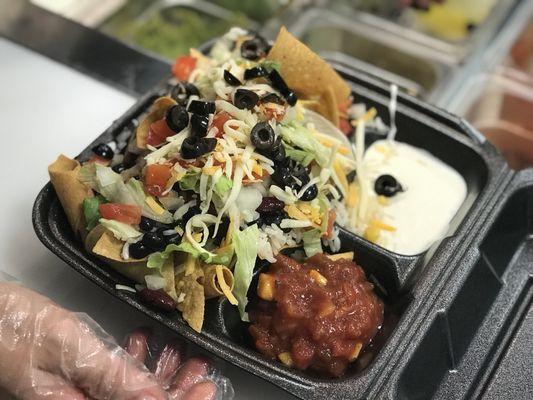 Loaded nachos!! Visit chickmex.com for express ordering and Store pick up