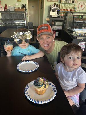 The owner helped us celebrate my grandsons 3rd birthday!