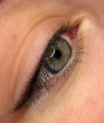 Designer eyeliner permanent makeup.