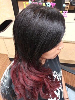 Ombre coloring