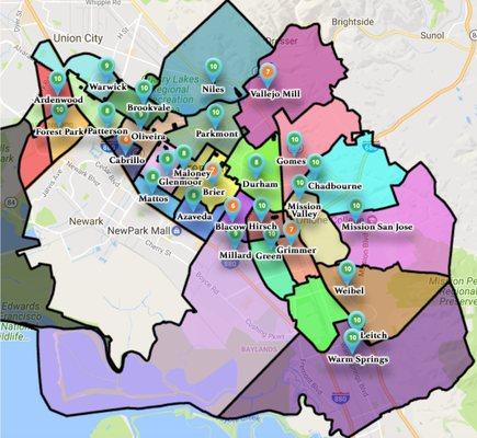 Fremont Elementary School Boundaries