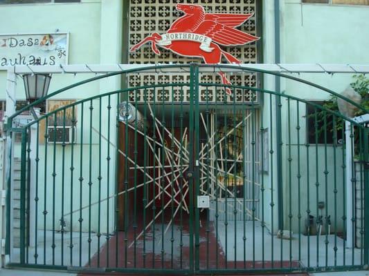 Front gate of the building