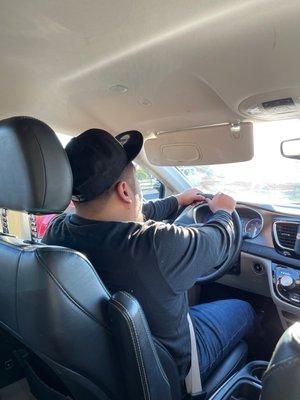 That's my wonderful Driver, Javier.  Lol!!!