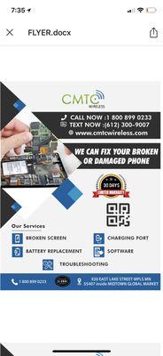 CMTC Wireless iPhone repair