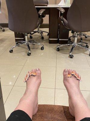 Pedicure!  Yeah...