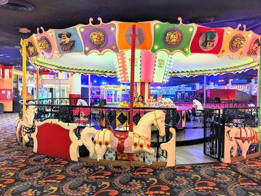 Faux merry go round. Circus circus