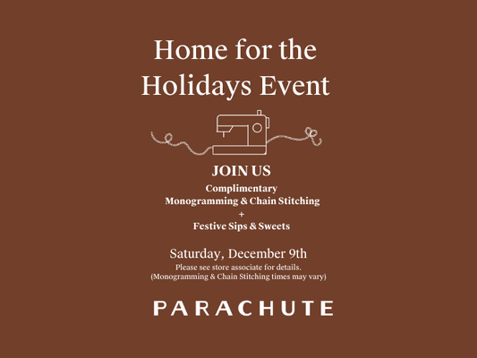 Join us in store at 240 St. Paul Street for a holiday event Saturday December 9. We hope to see you there!