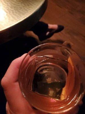 Super clear ice in my Old Fashioned.