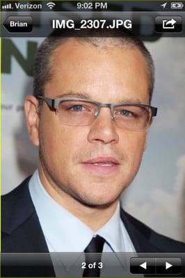 Yea it's Matt Damon.   But people say I look like him!