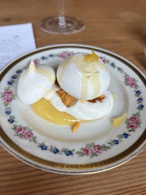 Meyer lemon dessert. The texture from the honeycomb was next level