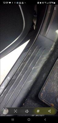 Car was returned with shoe marks