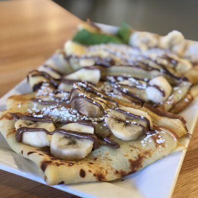 Banana Nutella crepe