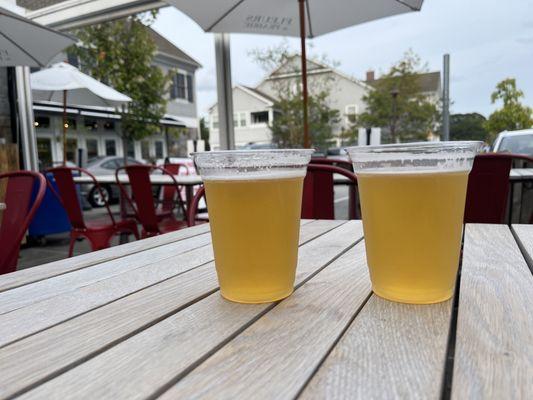 Local beer and fun patio seating!