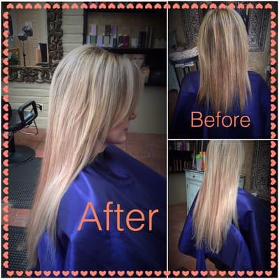 Hair extensions by SIERRA