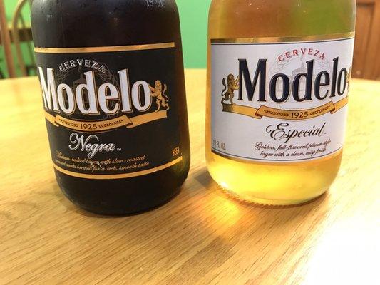 Two wonderful flavors of Modelo my favorite Mexican beer