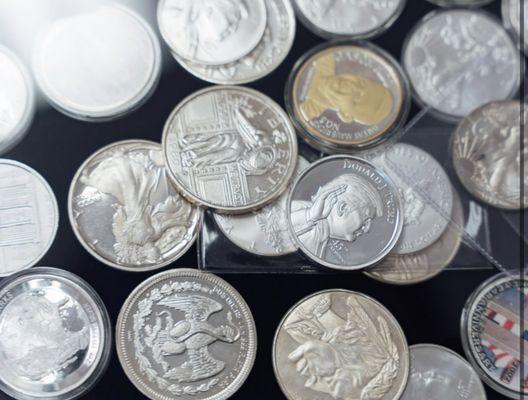 Wide variety of .999 Silver Coins available.