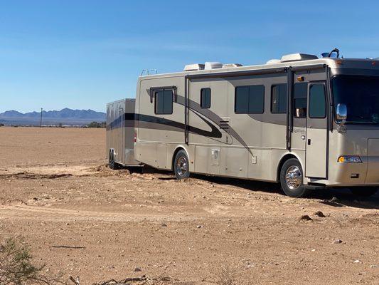 East of Parker Arizona got us unstuck