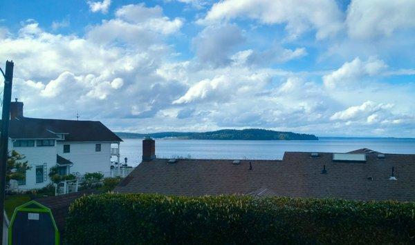 View of Puget Sound from the window