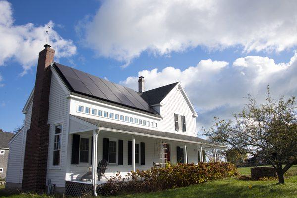 Solaria solar panel installation in Scituate, Massachusetts