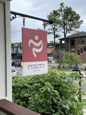 Purity Day Spa Sign