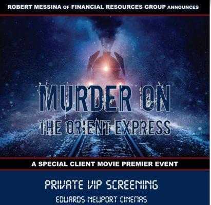 Client appreciation movie event