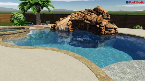 Another customer pool designed by Heavenly Pools