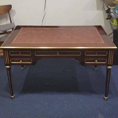 Louis XVI antique French flat desk , complete restoration