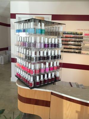 Many gel polish to choose from.... Come and check them out.