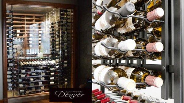 Contemporary Custom Wine Cellar by Denver Builders