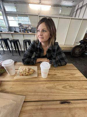 Berry Scone & Maple Oat Latte