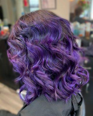 Purple balyage