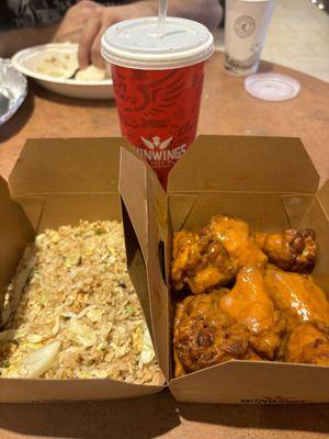 Fried Rice and Mild Bone-In Wings Combo