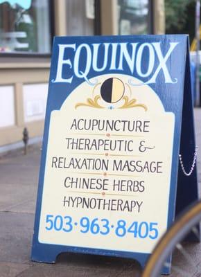 Equinox sign.