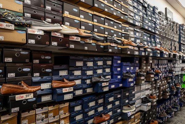 Dress Shoe Section of Store