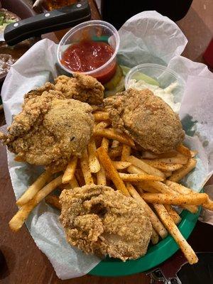 Fried oysters